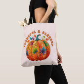 Dankbar und gesegnet Autumn Pumpkin Tasche (Von Nahem)