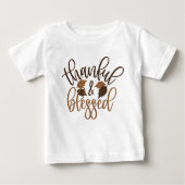 Dankbar und gesegnet baby t-shirt (Vorderseite)