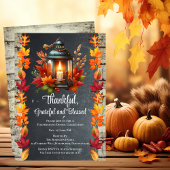 Dankbar und gesegnet Erntedank Dinner Einladung