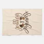 Dankbar und gesegnet geschirrtuch (Horizontal)