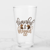 Dankbar und gesegnet glas (Vorderseite)