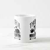 Dankbar und gesegnet kaffeetasse (Mittel)