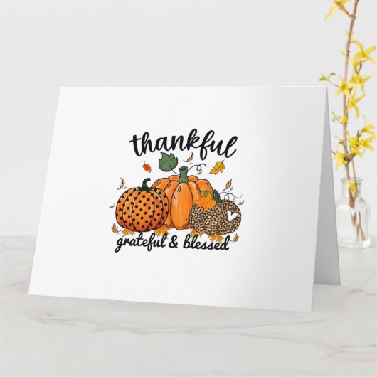 Dankbar und gesegnet karte (Gelbe Blume)