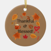 Dankbar und gesegnet! keramik ornament (Vorne)