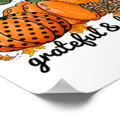 Dankbar und gesegnet poster (Ecke)