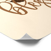 Dankbar und gesegnet poster (Ecke)