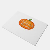 Dankbar und gesegnet - Pumpkin Fall Erntedank Fußmatte (Schrägansicht)