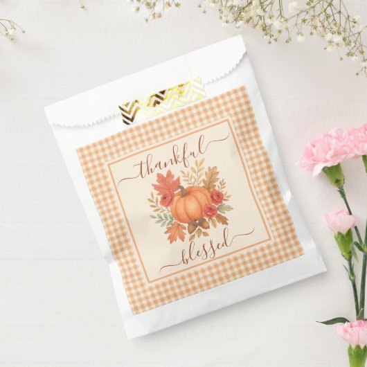 Dankbar und gesegnet Pumpkin | Fall Erntedank Geschenktütchen (Versiegelt)