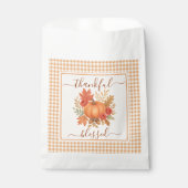 Dankbar und gesegnet Pumpkin | Fall Erntedank Geschenktütchen (Vorderseite)