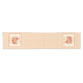 Dankbar und gesegnet Pumpkin | Fall Erntedank Kurzer Tischläufer (Horizontal)