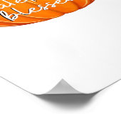 Dankbar und gesegnet - Pumpkin Fall Erntedank Poster (Ecke)