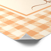 Dankbar und gesegnet Pumpkin | Fall Erntedank Poster (Ecke)