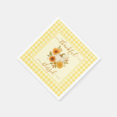 Dankbar und gesegnet Pumpkin | Fall Erntedank Serviette (Ecke)