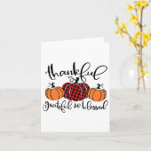 Dankbar und gesegnet Pumpkin Fall Thanksg Karte (Gelbe Blume)