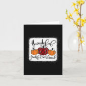 Dankbar und gesegnet Pumpkin Fall Thanksg Karte (Gelbe Blume)