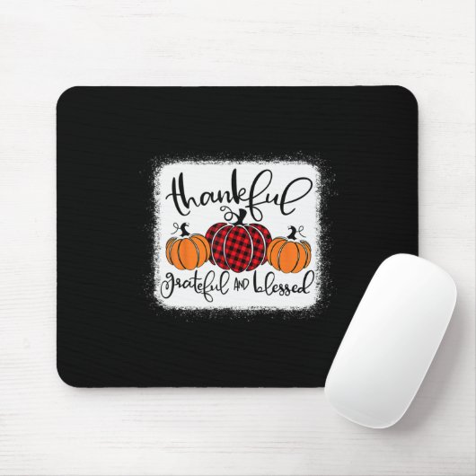 Dankbar und gesegnet Pumpkin Fall Thanksg Mousepad (Mit Mouse)
