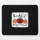 Dankbar und gesegnet Pumpkin Fall Thanksg Mousepad (Vorne)