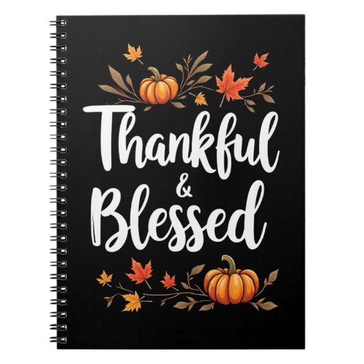 Dankbar und gesegnet Rustikales Bauernhaus Tafel Notizblock (Vorderseite)