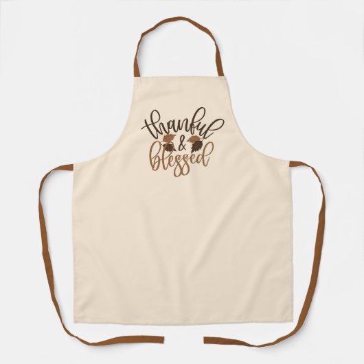 Dankbar und gesegnet schürze (Vorderseite)