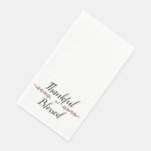 Dankbar und gesegnet serviette (Ecke)