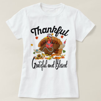 Dankbar und gesegnet Türkei-Krankenschwester T-Shirt