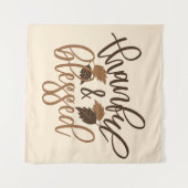 Dankbar und gesegnet wandteppich (Vorderseite (Horizontal))