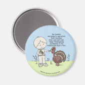 Dankbar und wertvoll magnet (Vorderseite/Rückseite)