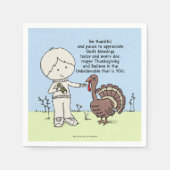 Dankbar und wertvoll serviette (Vorderseite)