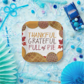 Dankbar voll von Pie Happy Thanksgiving Pappteller (Party)