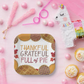 Dankbar voll von Pie Happy Thanksgiving Pappteller (Party)