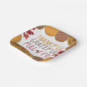 Dankbar voll von Pie Happy Thanksgiving Pappteller (Gewinkelt)