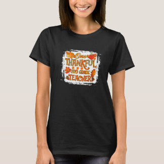 Dankbare 3. Klasse Lehrer Kürbis Herbst Leopard Th T-Shirt