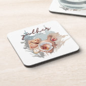 Dankbare Ansammlung Getränkeuntersetzer (Linke Seite)