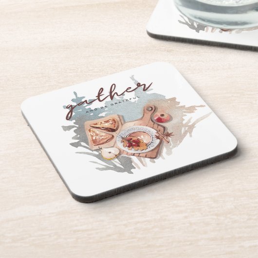 Dankbare Ansammlung Getränkeuntersetzer (Linke Seite)