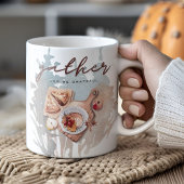 Dankbare Ansammlung Kaffeetasse