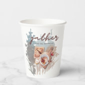 Dankbare Ansammlung Pappbecher (Rückseite)