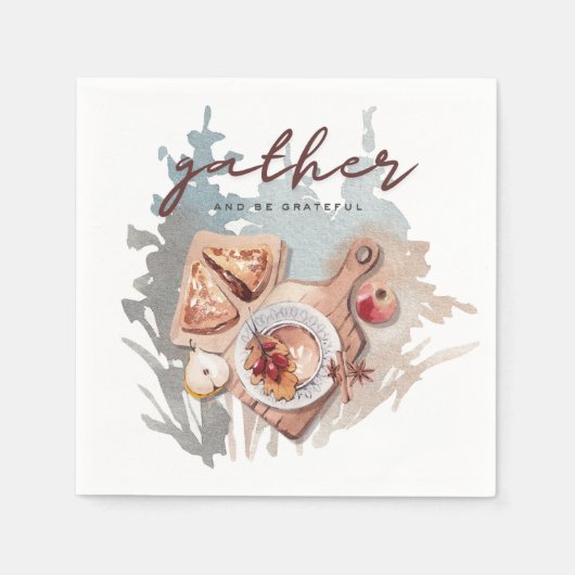 Dankbare Ansammlung Serviette (Vorderseite)