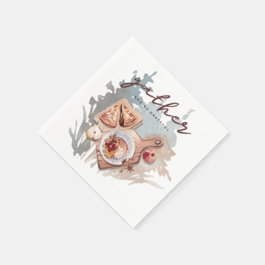 Dankbare Ansammlung Serviette (Ecke)