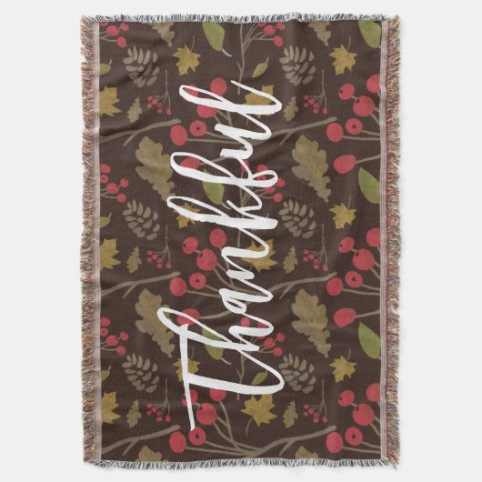 Dankbare Blätter im Herbst auf braunem Blattwerk Decke (Vorderseite Vertikal)