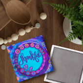 Dankbare blaue Herzen Inspiration Moderner Spaß Magnet