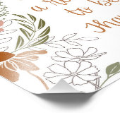 Dankbare Blume und Blätter Fotodruck (Ecke)