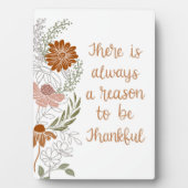 Dankbare Blume und Blätter Fotoplatte (Vorderseite)