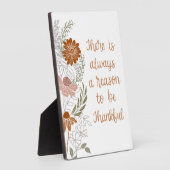 Dankbare Blume und Blätter Fotoplatte (Seite)