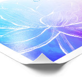 Dankbare Blumenschrift Fotodruck (Ecke)