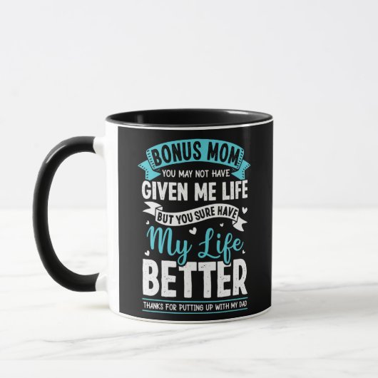 Dankbare Bonus-Mutter Stiefmutter Stiefmutter Für Tasse (Links)