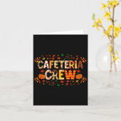 Dankbare Cafeteria Crew Herbst Dank Karte (Gelbe Blume)