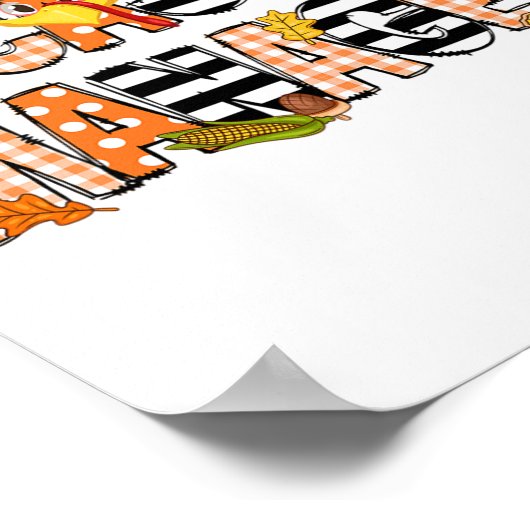 Dankbare Case Manager Erntedank Case Management Poster (Ecke)
