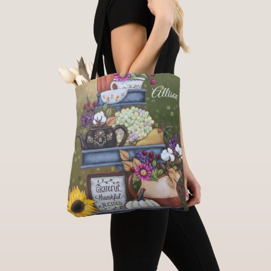 Dankbare, dankbare, gesegnete kundengebundene tasche (Von Nahem)