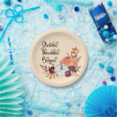 Dankbare, dankbare, gesegnete Personalisierte Tell Pappteller (Party)