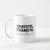 Dankbare dankbare Lektion Planned - Funny Teacher Kaffeetasse (Links)
